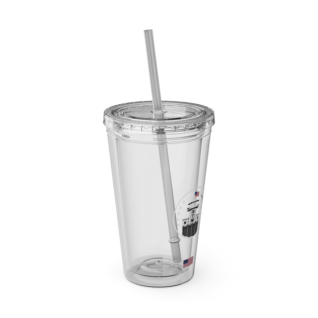 BTW — Tumbler with Straw, 16oz