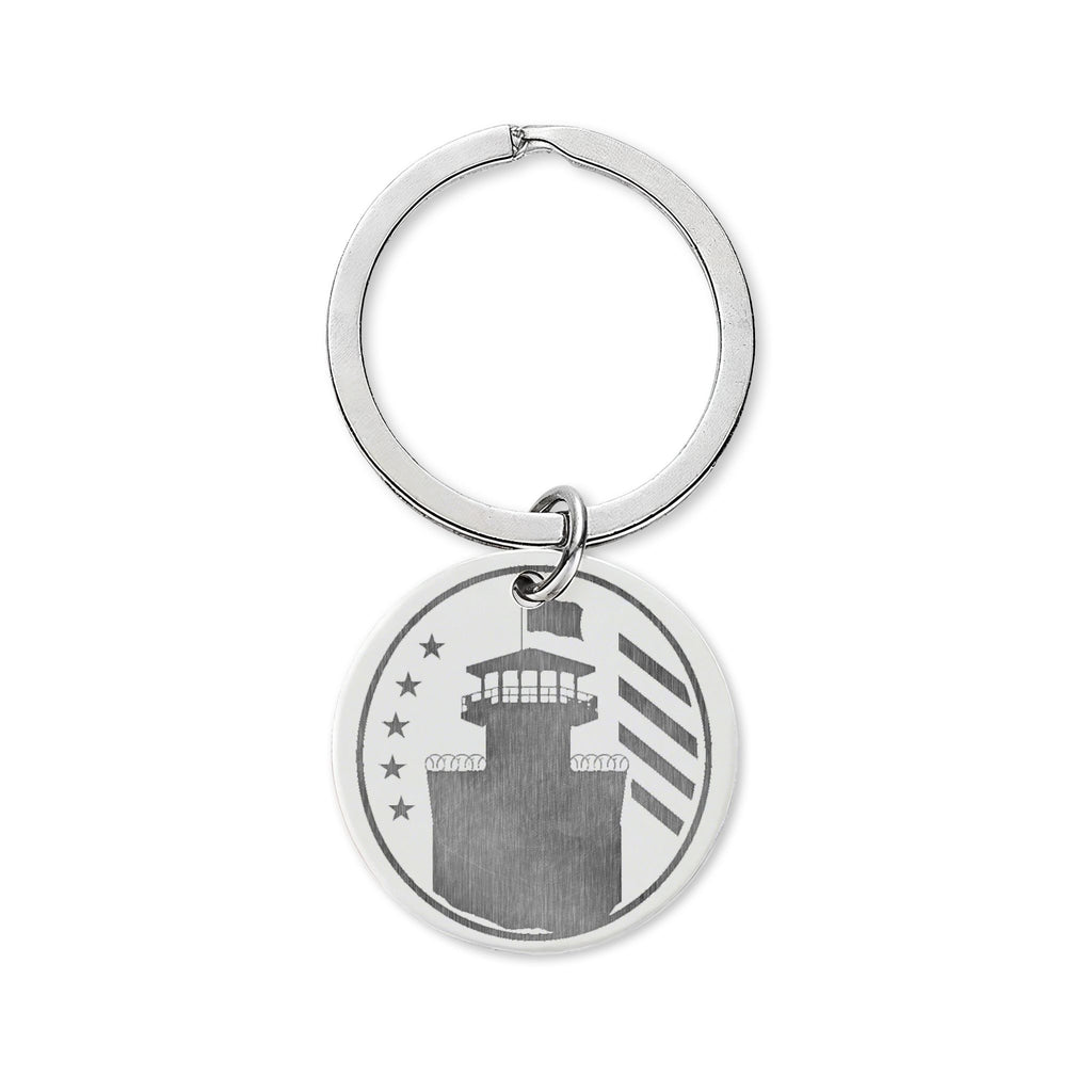 Stainless Steel Round Keychain (Engraving)