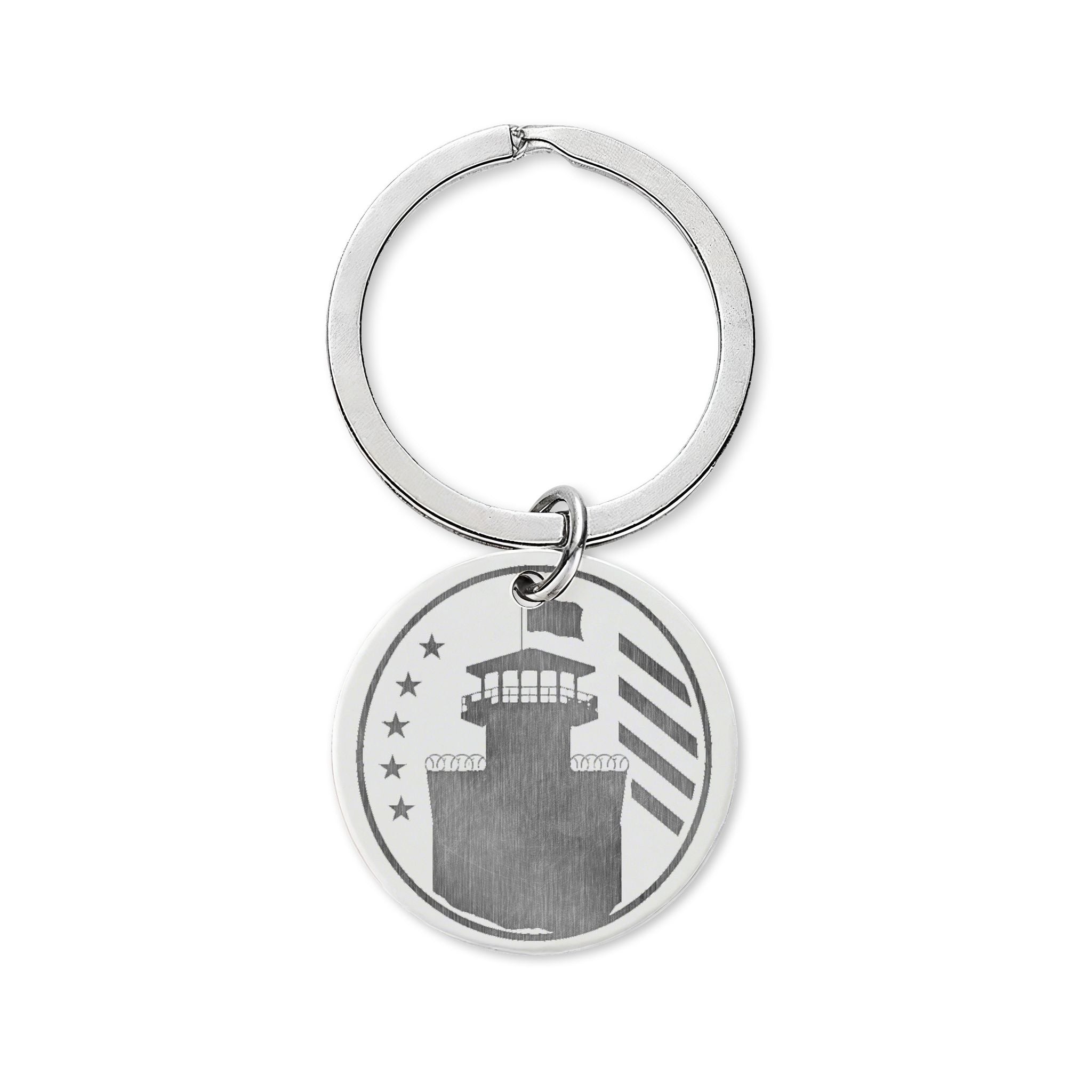 Stainless Steel Round Keychain (Engraving)
