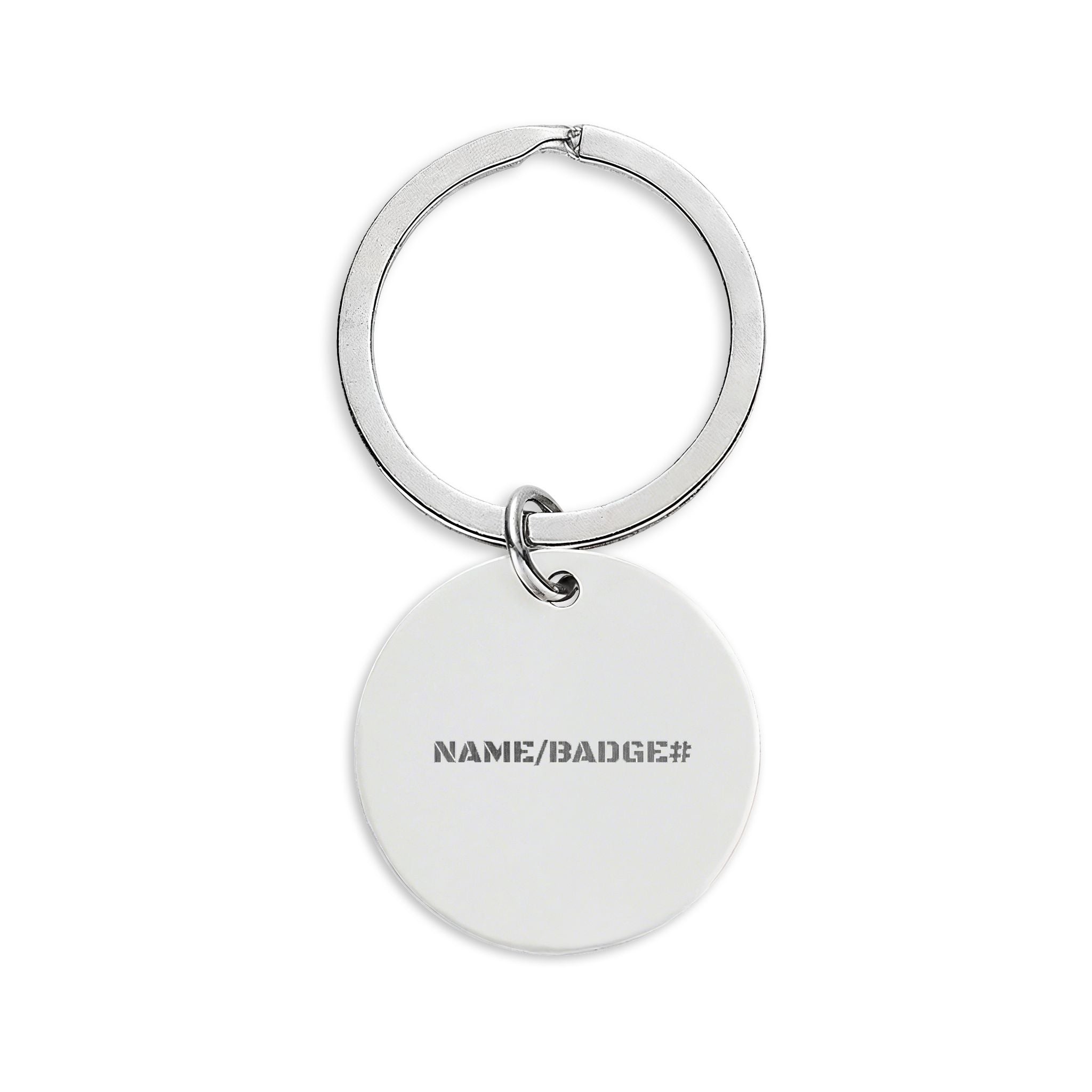 Stainless Steel Round Keychain (Engraving)