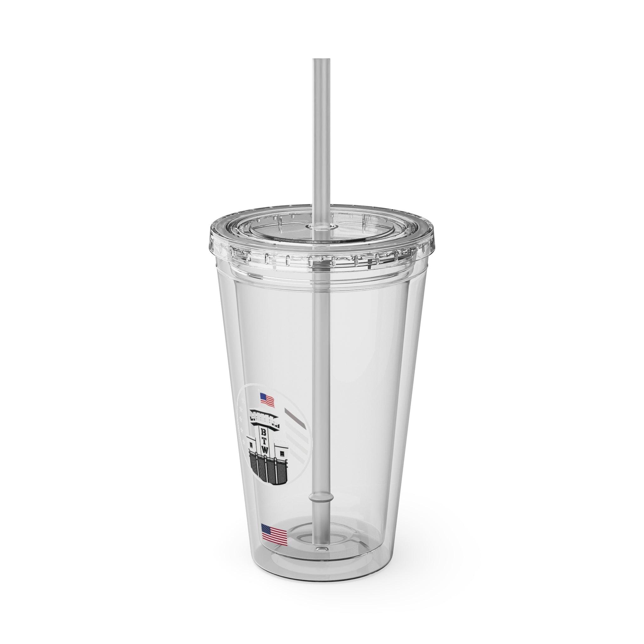 BTW — Tumbler with Straw, 16oz